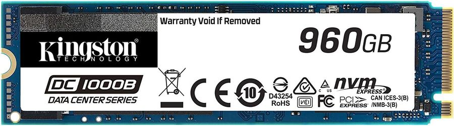 Накопитель SSD Kingston PCIe 3.0 x4 960GB SEDC1000BM8/960G DC1000B M.2 2280 0.6 DWPD