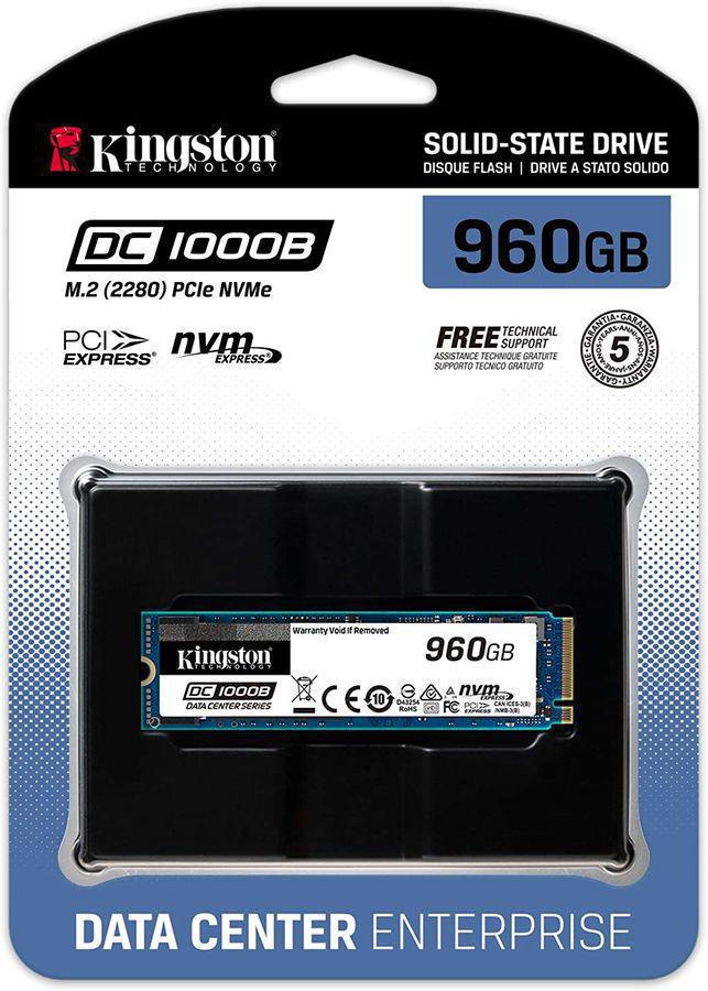 Накопитель SSD Kingston PCIe 3.0 x4 960GB SEDC1000BM8/960G DC1000B M.2 2280 0.6 DWPD