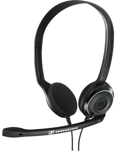Наушники с микрофоном Sennheiser PC 8 черный 2м накладные USB оголовье (504197)