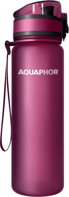 Бутылка-водоочиститель Аквафор Бутылка вишневый 0.5л.