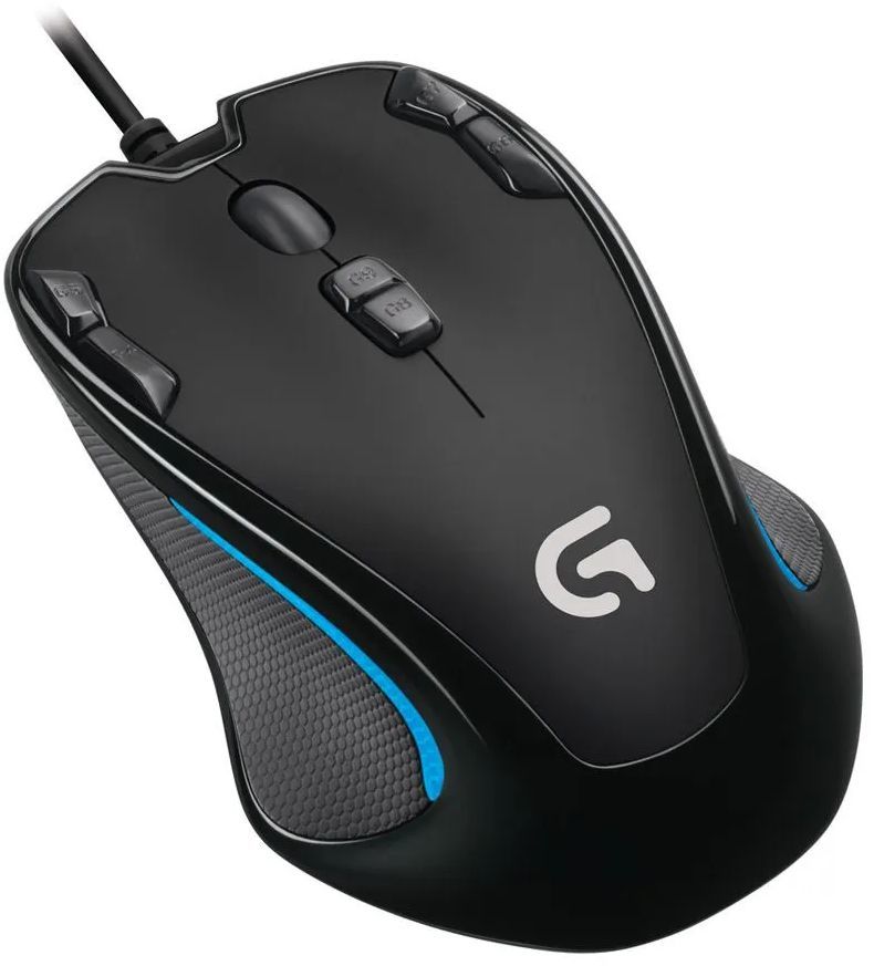 Мышь Logitech G300s черный/синий оптическая (2500dpi) USB2.0 (8but)