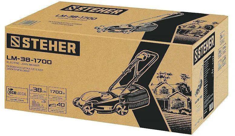 Газонокосилка роторная Steher LM-38-1700 1700Вт