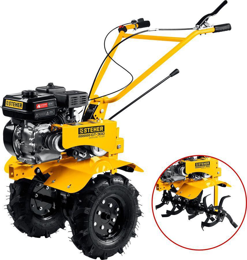 Мотоблок Steher GT-300 бензиновый 5.15кВт 7л.с.