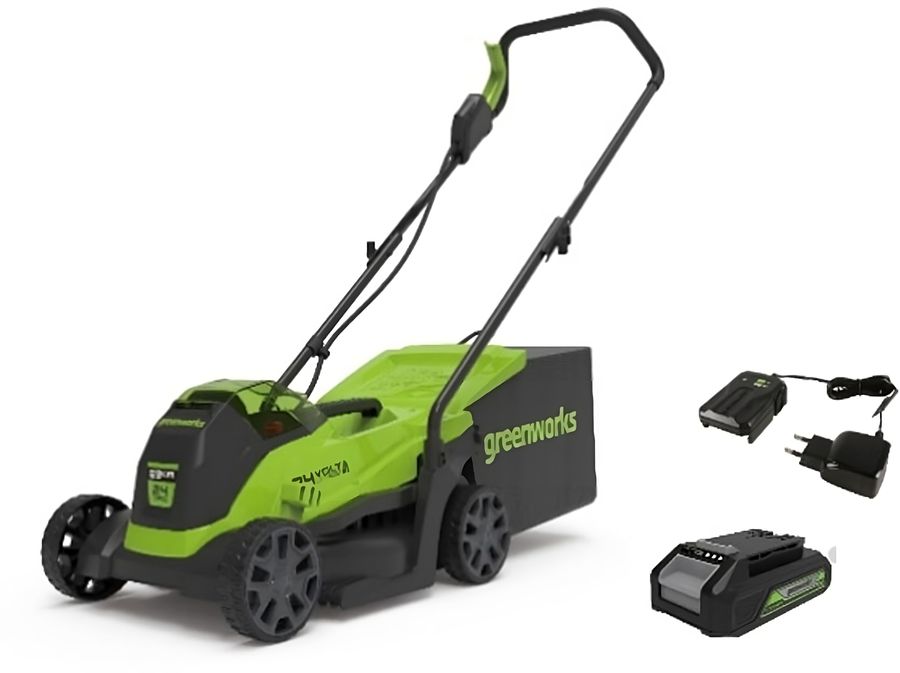 Газонокосилка ручная Greenworks GD24LM33K4 (2516107UB)