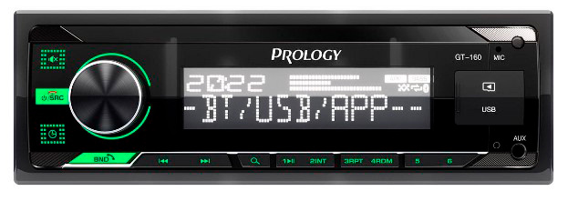 Автомагнитола Prology GT-160 1DIN 4x55Вт v4.2 ПДУ (PRGT160)