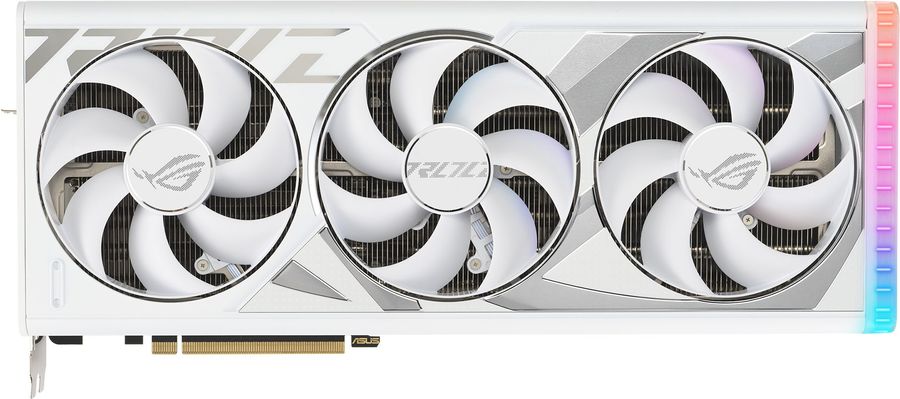Видеокарта Asus PCI-E 4.0 ROG-STRIX-RTX4090-O24G-WHITE NVIDIA GeForce RTX 4090 24576Mb 384 GDDR6X 2610/21000 HDMIx2 DPx3 HDCP Ret