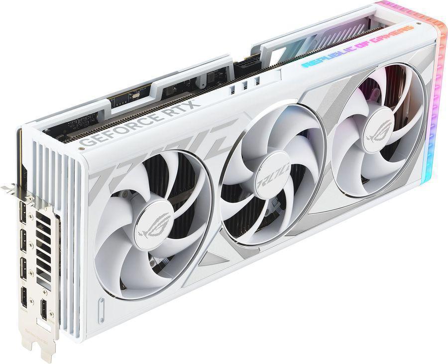 Видеокарта Asus PCI-E 4.0 ROG-STRIX-RTX4090-O24G-WHITE NVIDIA GeForce RTX 4090 24576Mb 384 GDDR6X 2610/21000 HDMIx2 DPx3 HDCP Ret