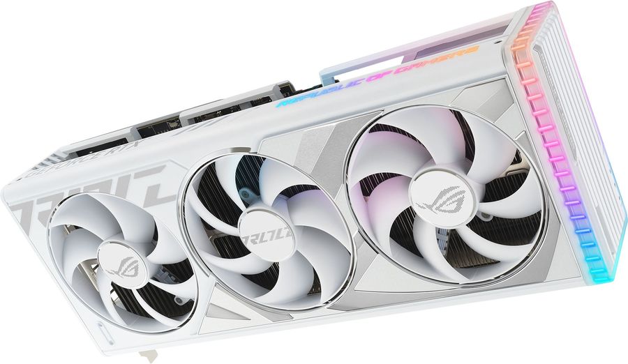 Видеокарта Asus PCI-E 4.0 ROG-STRIX-RTX4090-O24G-WHITE NVIDIA GeForce RTX 4090 24576Mb 384 GDDR6X 2610/21000 HDMIx2 DPx3 HDCP Ret