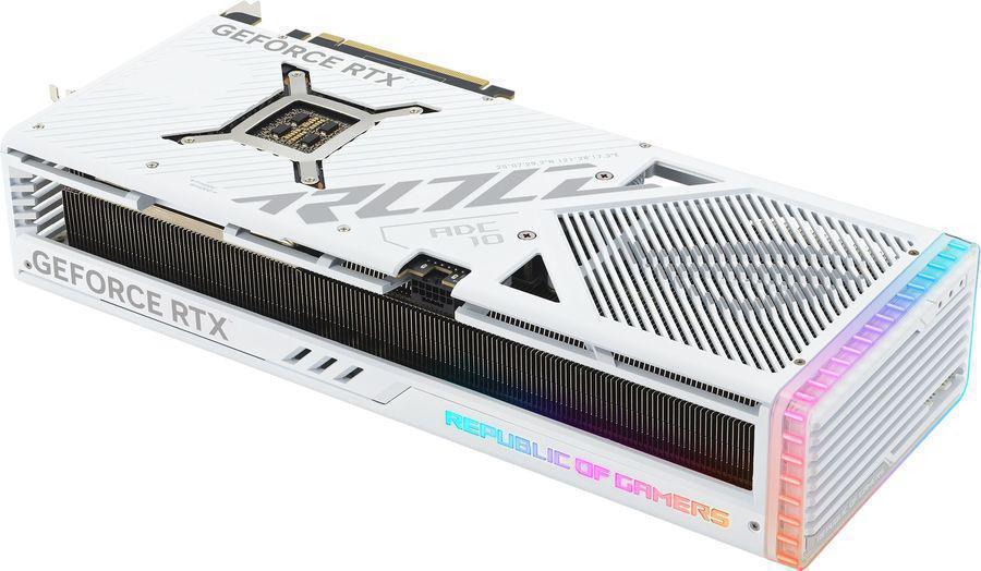 Видеокарта Asus PCI-E 4.0 ROG-STRIX-RTX4090-O24G-WHITE NVIDIA GeForce RTX 4090 24576Mb 384 GDDR6X 2610/21000 HDMIx2 DPx3 HDCP Ret