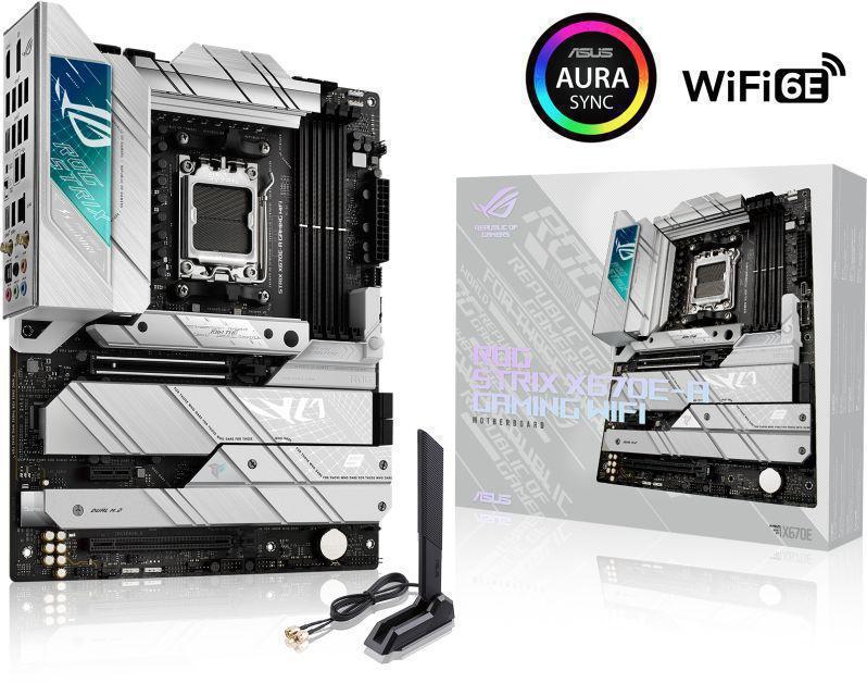 Материнская плата Asus ROG STRIX X670E-A GAMING WIFI Socket AM5 AMD X670 4xDDR5 ATX AC`97 8ch(7.1) 2.5Gg RAID+HDMI+DP