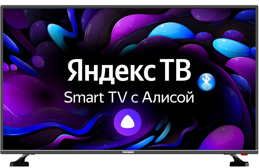 Телевизор LED Telefunken 42" TF-LED42S14T2S(черный)\Y\H Яндекс.ТВ черный FULL HD 60Hz DVB-T DVB-T2 DVB-C DVB-S DVB-S2 USB WiFi Smart TV (RUS)