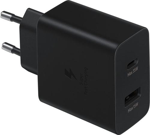 Сетевое зар./устр. Samsung EP-TA220NBEGEU 3A (PD) USB-C/USB-A универсальное черный