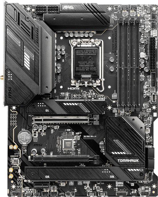 Материнская плата MSI MAG B760 TOMAHAWK WIFI DDR4 Soc-1700 Intel B760 4xDDR4 ATX AC`97 8ch(7.1) 2.5Gg+VGA+HDMI+DP