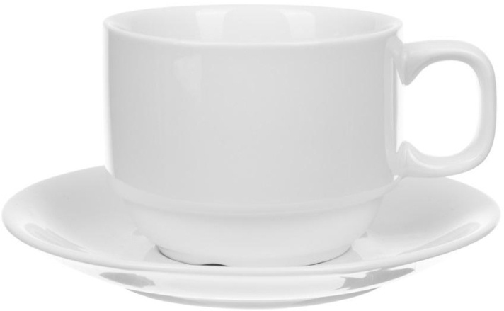 Набор чайный Chan Wave Classic (2 предмета) 0.20л. 8см. фарфор белый