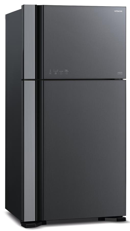 Холодильник Hitachi R-VG610PUC7 GGR 2-хкамерн. серый стекло инвертер