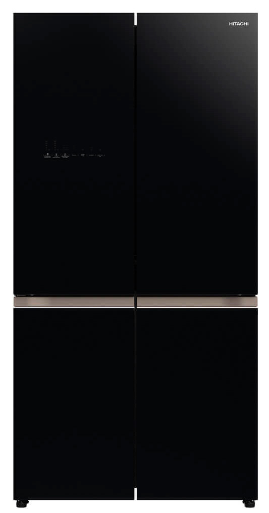 Холодильник Hitachi R-WB720VUC0 GBK 3-хкамерн. черный стекло инвертер