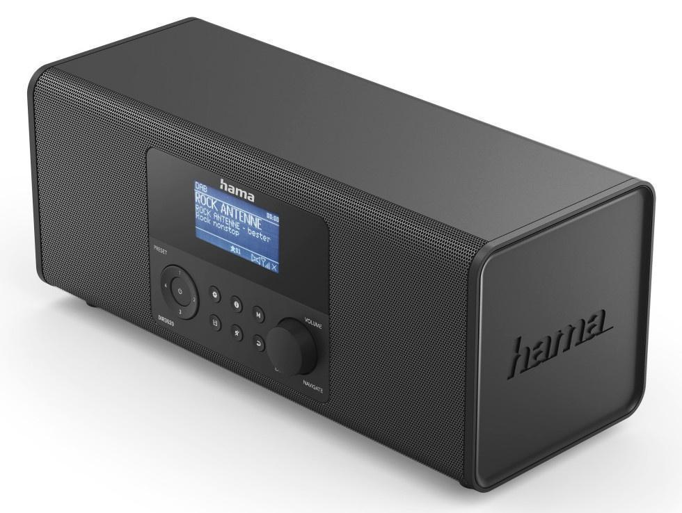 Радиоприемник настольный Hama DIR3020BT черный USB