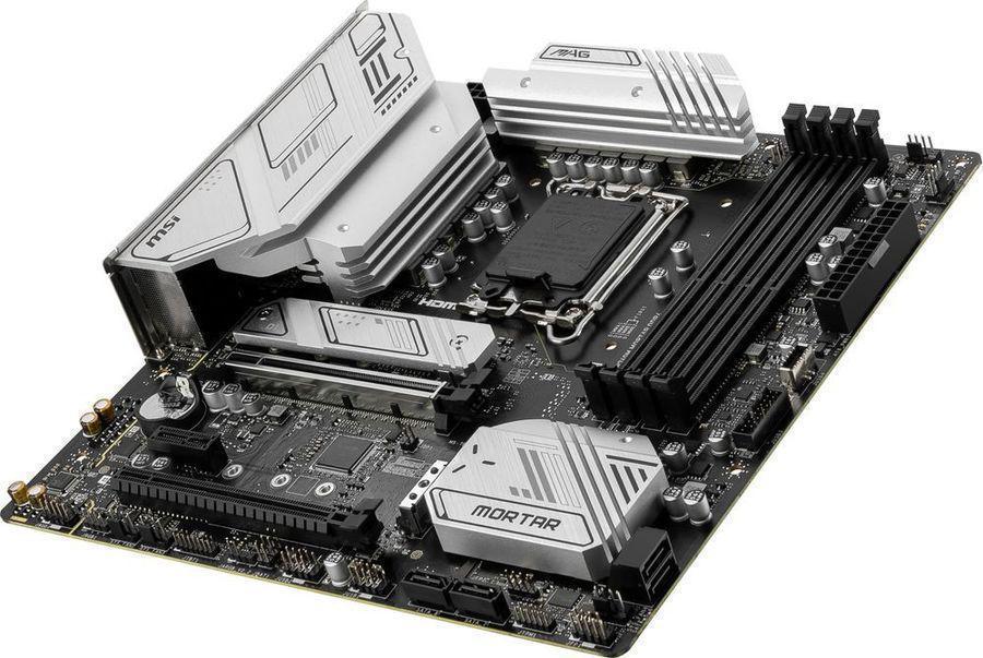 Материнская плата MSI MAG B760M MORTAR MAX WIFI DDR4 Soc-1700 Intel B760 4xDDR4 mATX AC`97 8ch(7.1) 2.5Gg+HDMI+DP