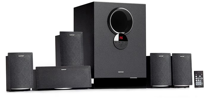 Колонки Edifier R501BT black 5.1 черный/черный 93Вт BT