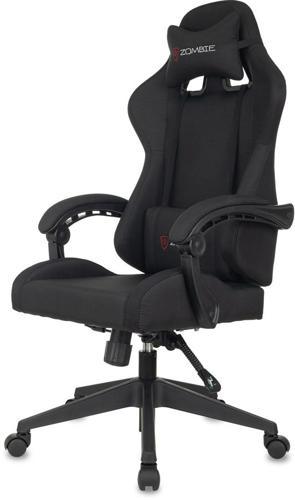 Кресло игровое Zombie Predator черный Neo Black с подголов. крестов. пластик