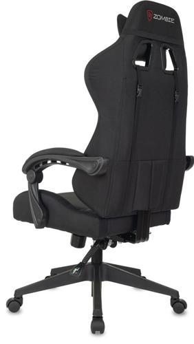 Кресло игровое Zombie Predator черный Neo Black с подголов. крестов. пластик