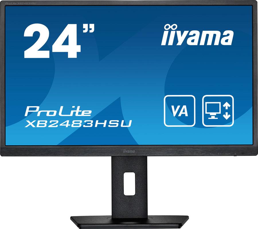 Монитор Iiyama 23.8" ProLite XB2483HSU-B5 черный VA LED 16:9 HDMI M/M матовая HAS Piv 250cd 178гр/178гр 1920x1080 75Hz DP FHD USB 5.5кг