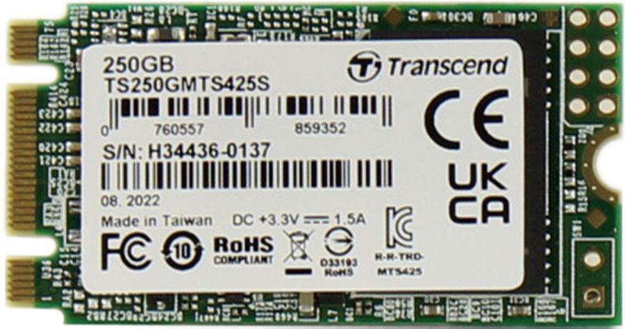 Накопитель SSD Transcend SATA III 250Gb TS250GMTS425S 425S M.2 2242 0.3 DWPD