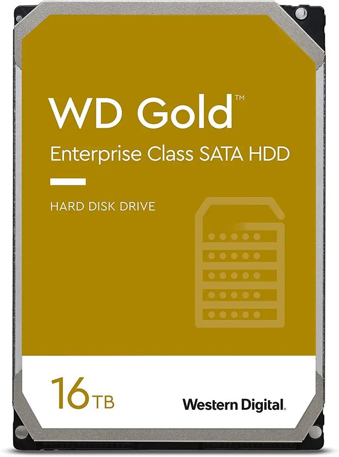 Жесткий диск WD SATA-III 16Tb WD161KRYZ Server Gold (7200rpm) 512Mb 3.5"