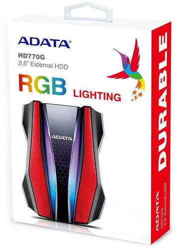 Жесткий диск A-Data USB 3.0 2Tb AHD770G-2TU32G1-CRD HD770G 2.5" красный