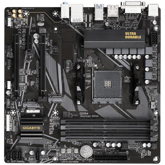 Материнская плата Gigabyte B550M DS3H AC Soc-AM4 AMD B550 4xDDR4 mATX AC`97 8ch(7.1) GbLAN RAID+DVI+HDMI