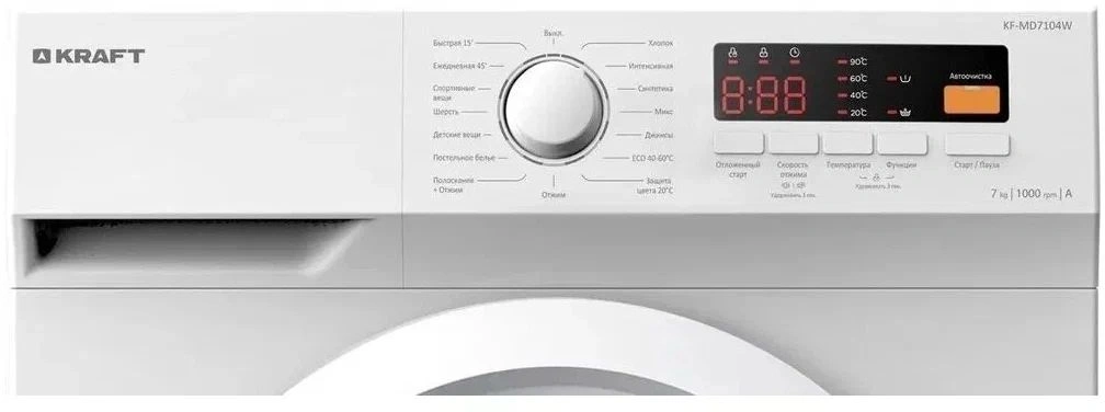 Стиральная машина Kraft KF-MD 7104 W класс: A загр.фронтальная макс.:7кг белый