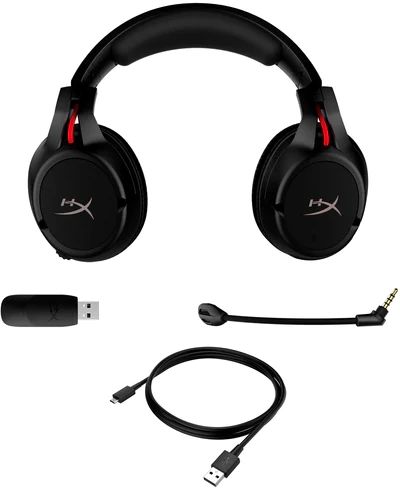 Наушники с микрофоном HyperX Cloud Flight черный мониторные Radio оголовье (4P5L4AA#ABL)