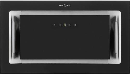 Вытяжка встраиваемая Krona Selina 600 GLASS BLACK S черный управление: сенсорное (1 мотор)