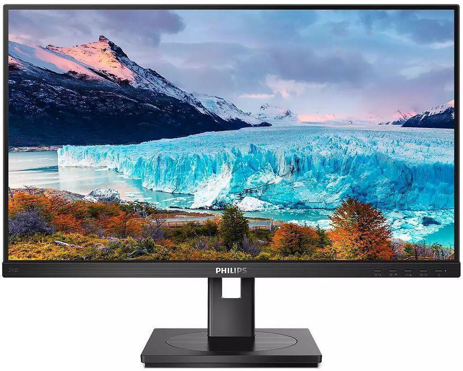 Монитор Philips 23.8" 243S1 черный IPS LED 16:9 HDMI M/M матовая HAS Piv 300cd 178гр/178гр 1920x1080 75Hz DP FHD USB 5.19кг