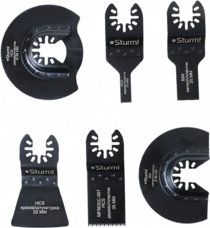Набор насадок для инструмента Sturm! MF5630C-SET-U1 черный упак:6шт