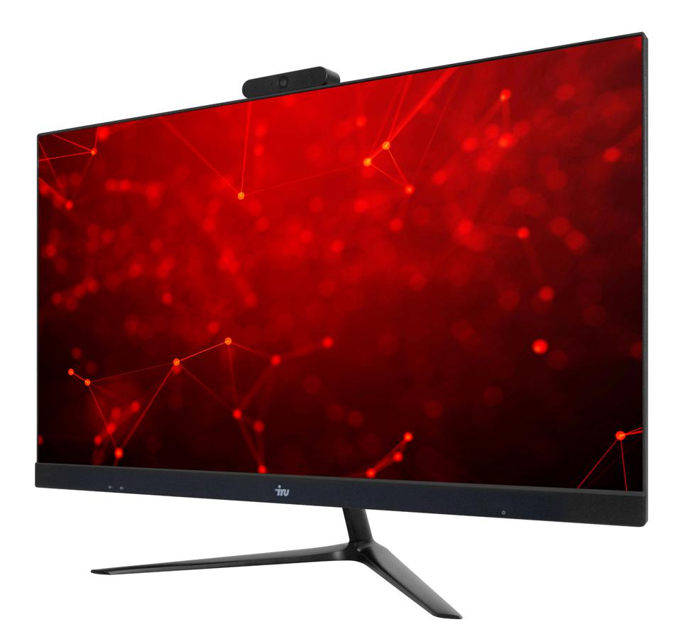 Моноблок IRU Агат 315 23.8" Full HD i5 10400 (2.9) 8Gb SSD512Gb UHDG 630 FreeDOS GbitEth WiFi BT 120W клавиатура мышь Cam черный 1920x1080