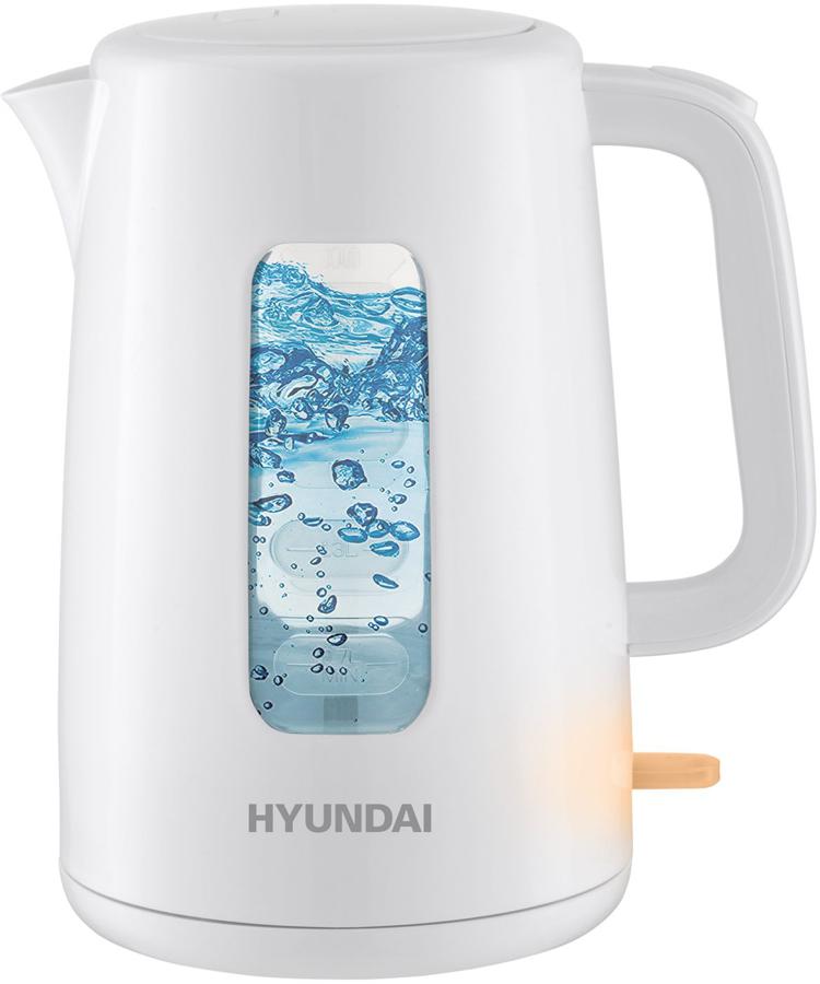 Чайник электрический Hyundai HYK-P3501 2.5л. 2200Вт белый корпус: пластик