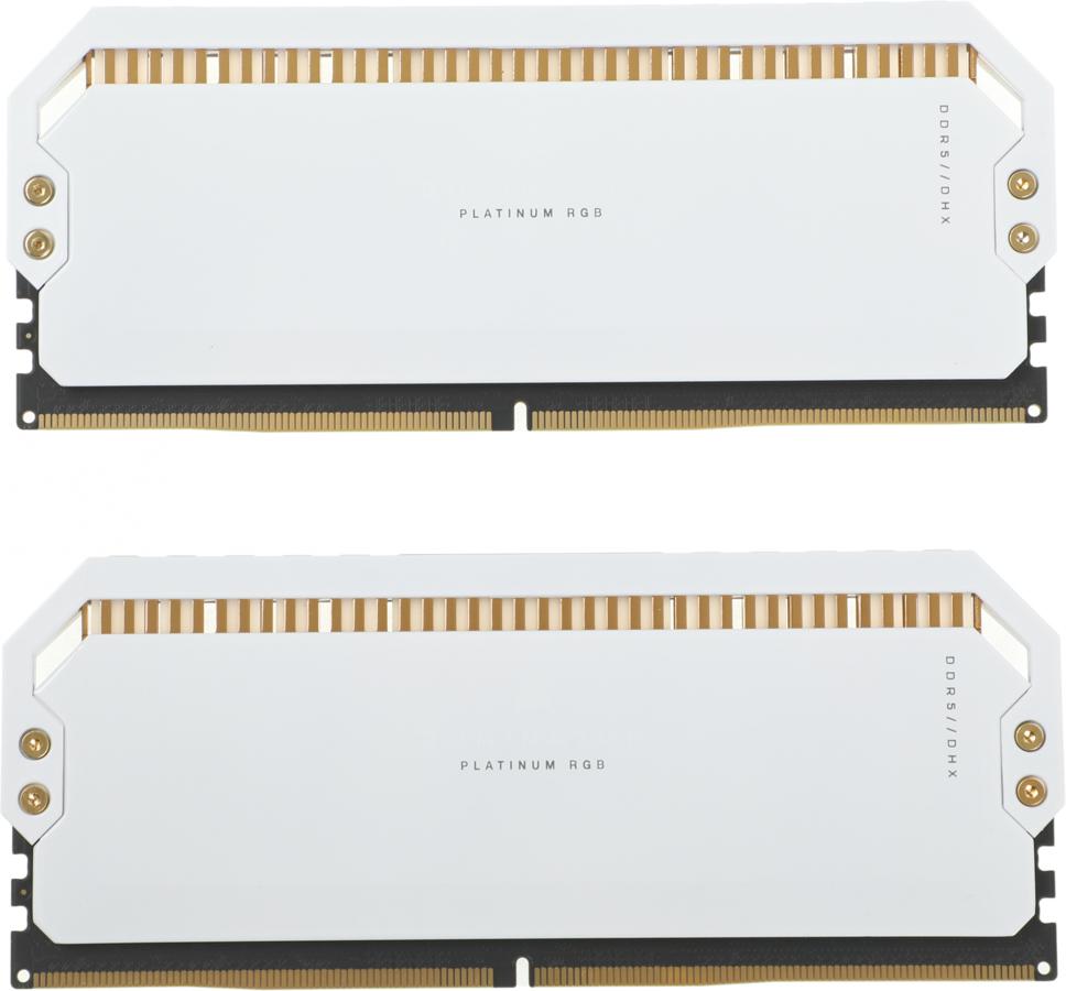 Память DDR5 2x16Gb 5600MHz Corsair CMT32GX5M2B5600C36W DOMINATOR PLATINUM RGB RTL Gaming PC5-44800 CL36 DIMM 288-pin 1.25В с радиатором Ret