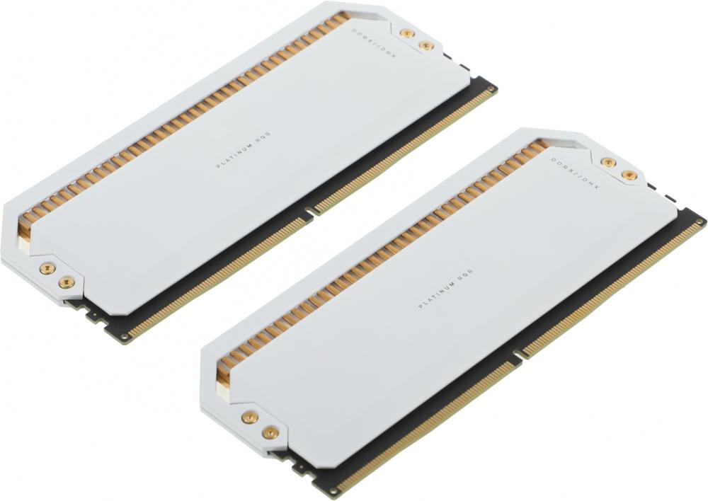 Память DDR5 2x16Gb 5600MHz Corsair CMT32GX5M2B5600C36W DOMINATOR PLATINUM RGB RTL Gaming PC5-44800 CL36 DIMM 288-pin 1.25В с радиатором Ret