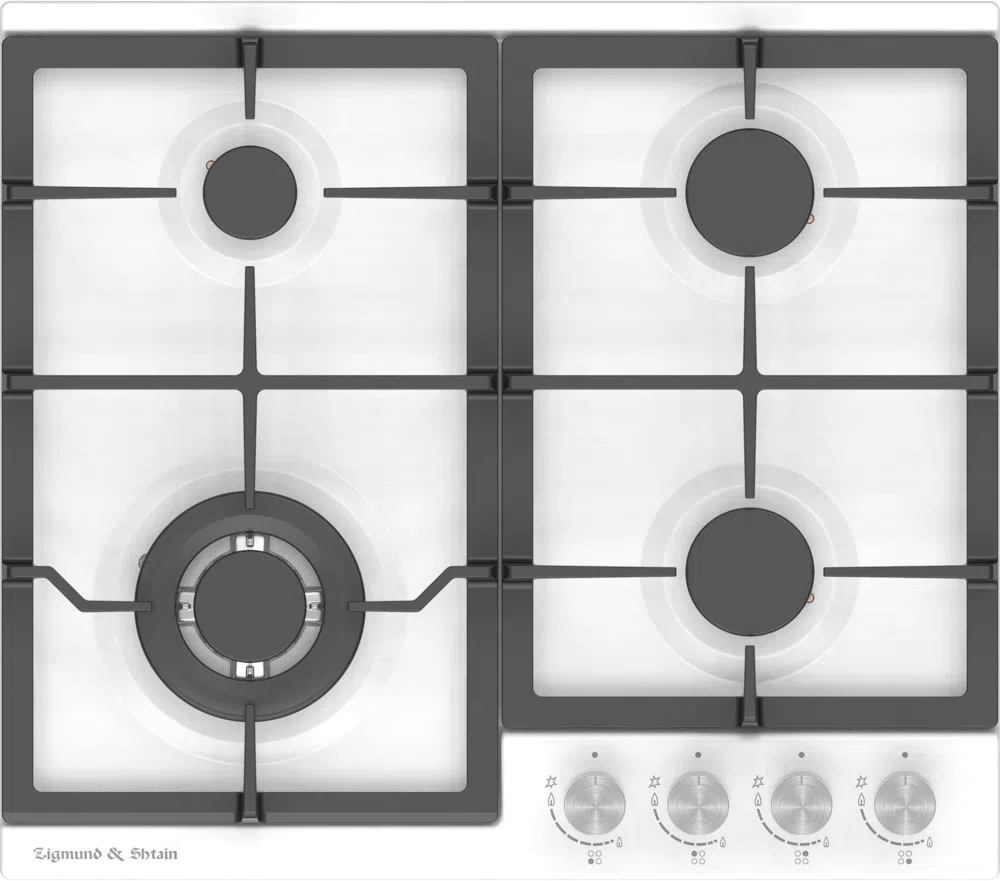 Газовая варочная поверхность Zigmund & Shtain Sabaf G 14.6 W белый