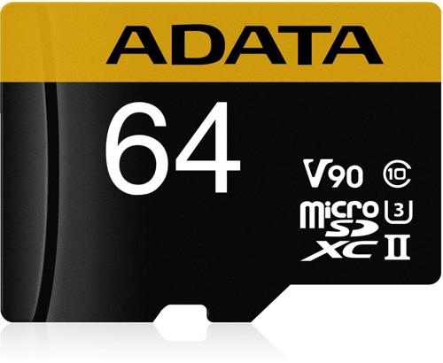 Флеш карта microSDXC A-Data 64GB AUSDX64GUII3CL10-CA1 Premier One + adapter