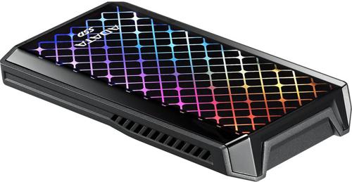 Накопитель SSD A-Data USB-C 1Tb ASE900G-1TU32G2-CBK SE900G 2.5" черный