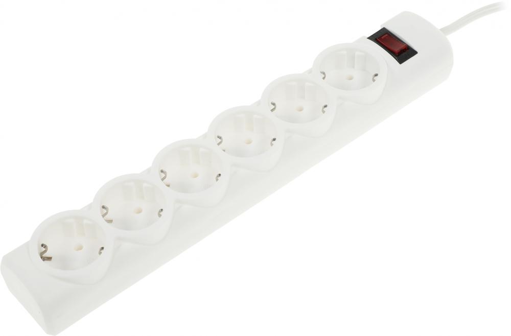 Сетевой фильтр Defender DFS 153 3м (6 розеток) белый (коробка)