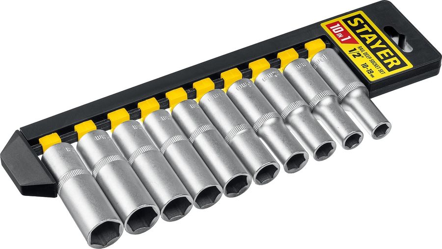 Набор торцевых головок Stayer 27756-H10 в комплекте 10 предметов