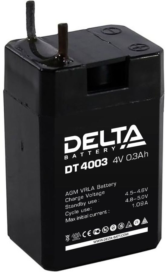 Батарея для ИБП Delta DT 4003 4В 0.3Ач