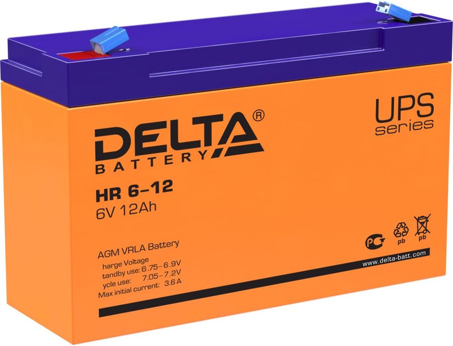Батарея для ИБП Delta HR 6-12 6В 12Ач