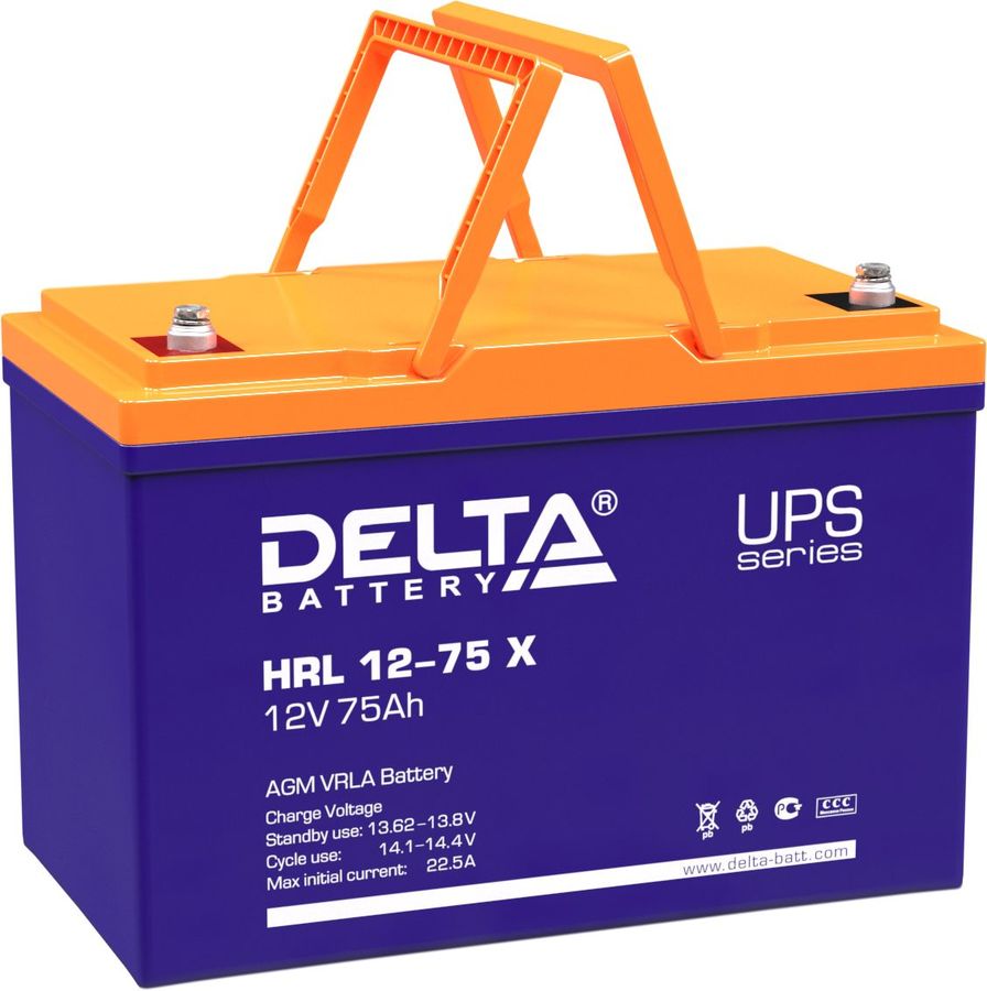 Батарея для ИБП Delta HRL 12-75 X 12В 75Ач