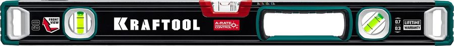 Уровень Kraftool 34986-60 пузырьковый 3глаз. магнит. черный