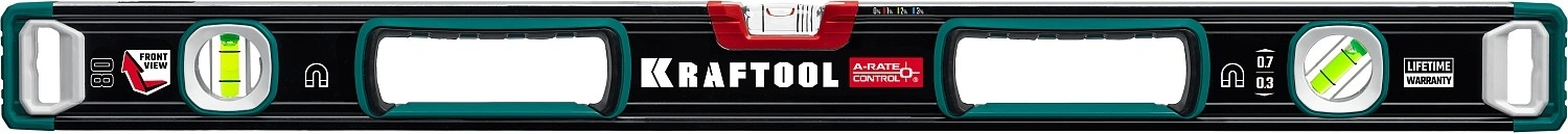 Уровень Kraftool 34988-80 пузырьковый 3глаз. магнит. черный/зеленый