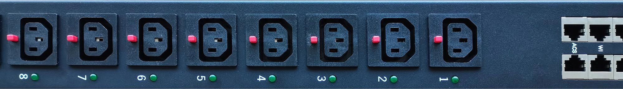 Блок распределения питания Powercom PDU-32AVMS24-14C3-10C9-1P